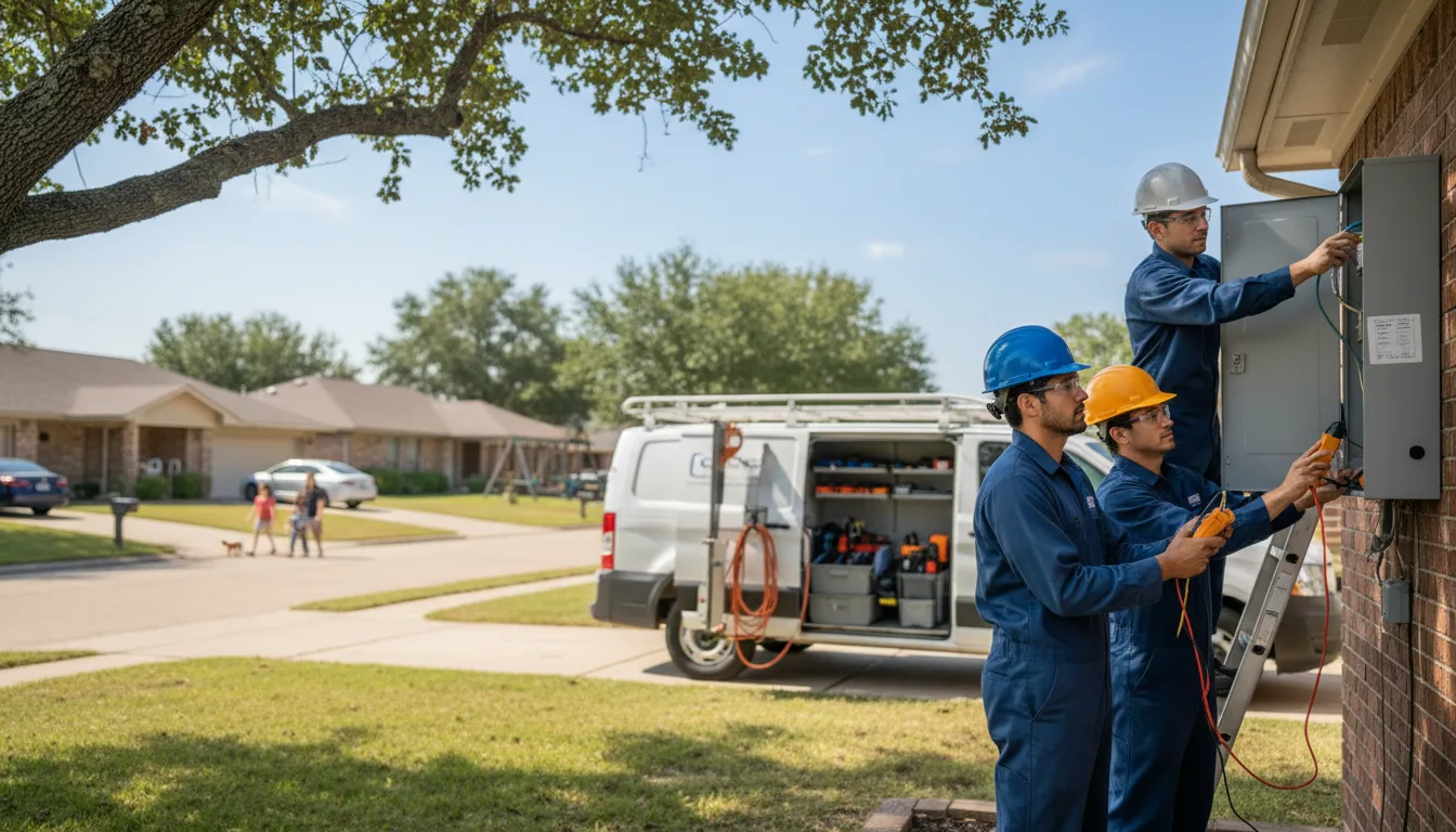 Certified electrician providing emergency electrical services in Graettinger, IA
